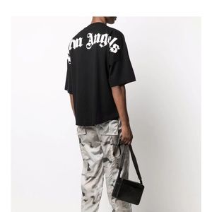 Palm Angels logo print short sleeve t shirt